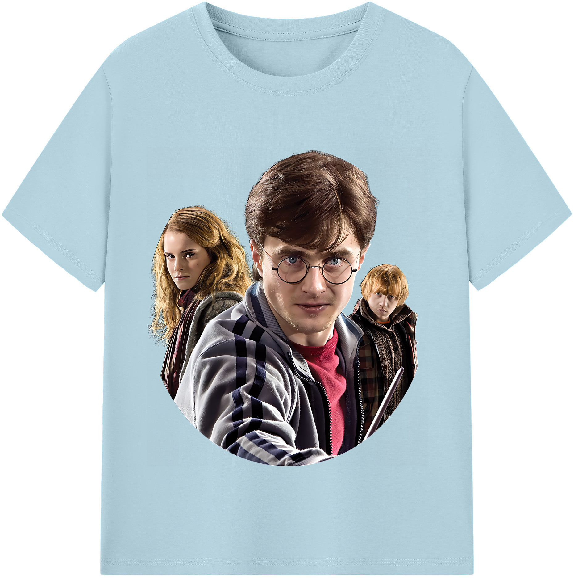 （画像用） Harry Potter ハリー・ポッターシリーズ 綿100％半袖Tシャツ（フロントプリント）